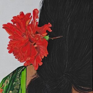 Women & Flowers 3 - painting
